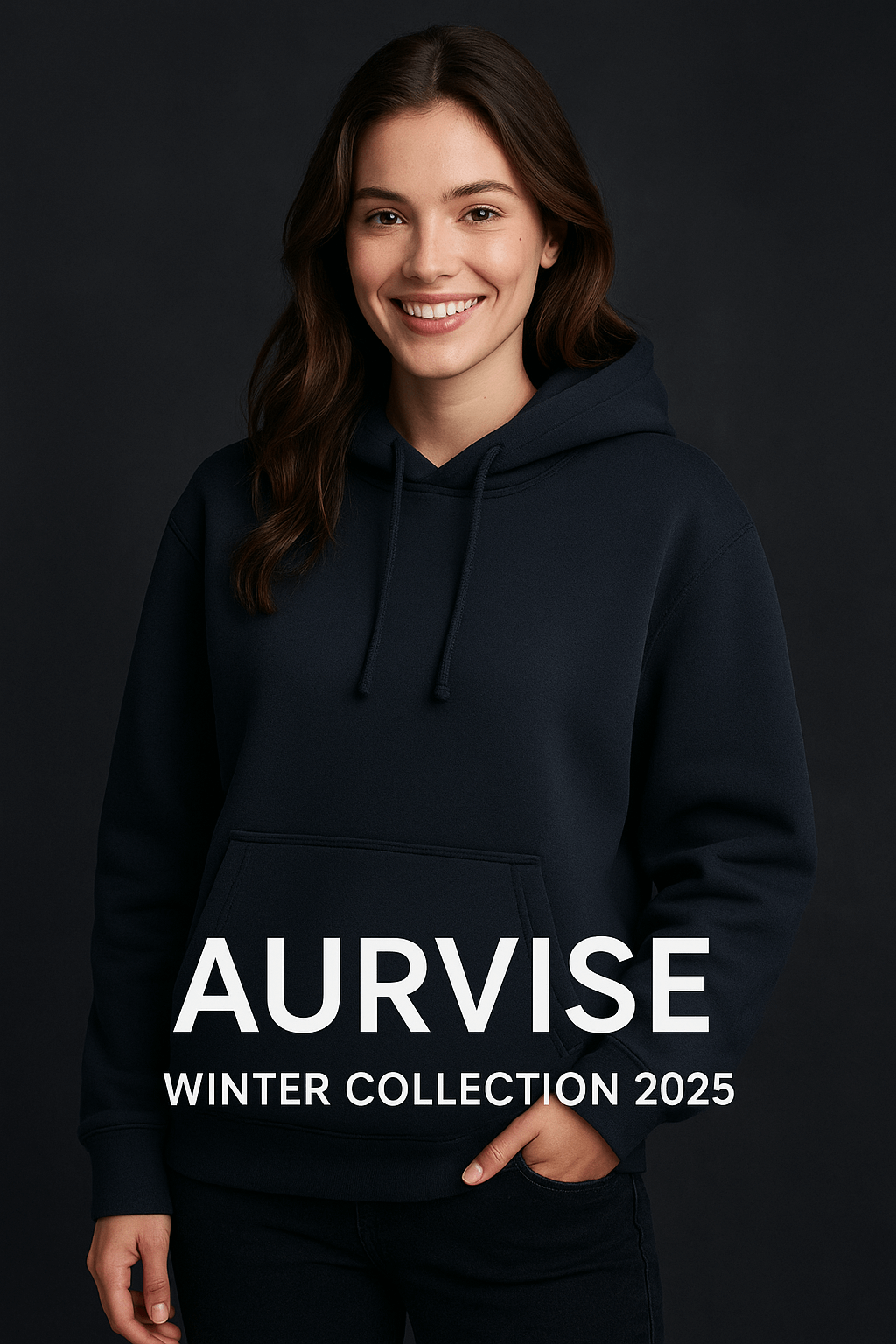 2025 winter clothing collection for women featuring a stylish hoodie from Aurvise.