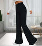 Spring Fashion Elegant Stretch Slim Fit Nude Feel Bell-bottom Pants