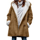 Winter Jackets For Women Sherpa Lined Jacket Women Duffle Toggle Coat Hooded Fleece Jacket