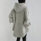 Casual Long Sleeve Pocket Hooded Drawstring Loose Sweatshirt