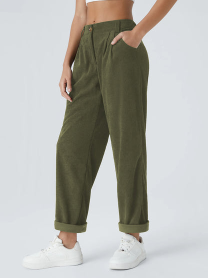 Casual Suit Wide-leg Pants With Velvet