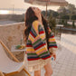Multicolored Tassel Sweaters Cardigan For Women