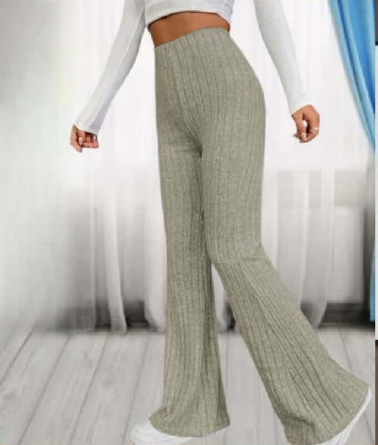 Spring Fashion Elegant Stretch Slim Fit Nude Feel Bell-bottom Pants