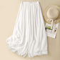 Tight Waist Cotton Linen Wide Leg Pants Loose And Elegant