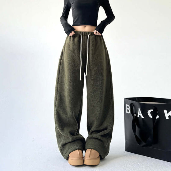 Cashmere Warm Wide-leg Pants For Women Winter