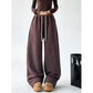 Cashmere Warm Wide-leg Pants For Women Winter