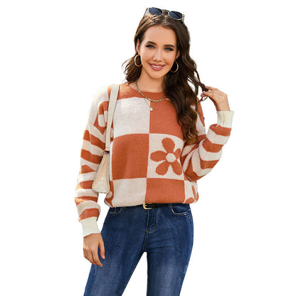 Round Neck Warm Sweater For Women