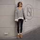 Striped Long Sleeve Loose Pullover Sweater For Women
