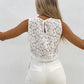 Fashion Hollowed-out Pullover Lace Vest For Women