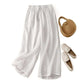 Cotton And Linen Art Retro Double-layer Wide-leg Pants